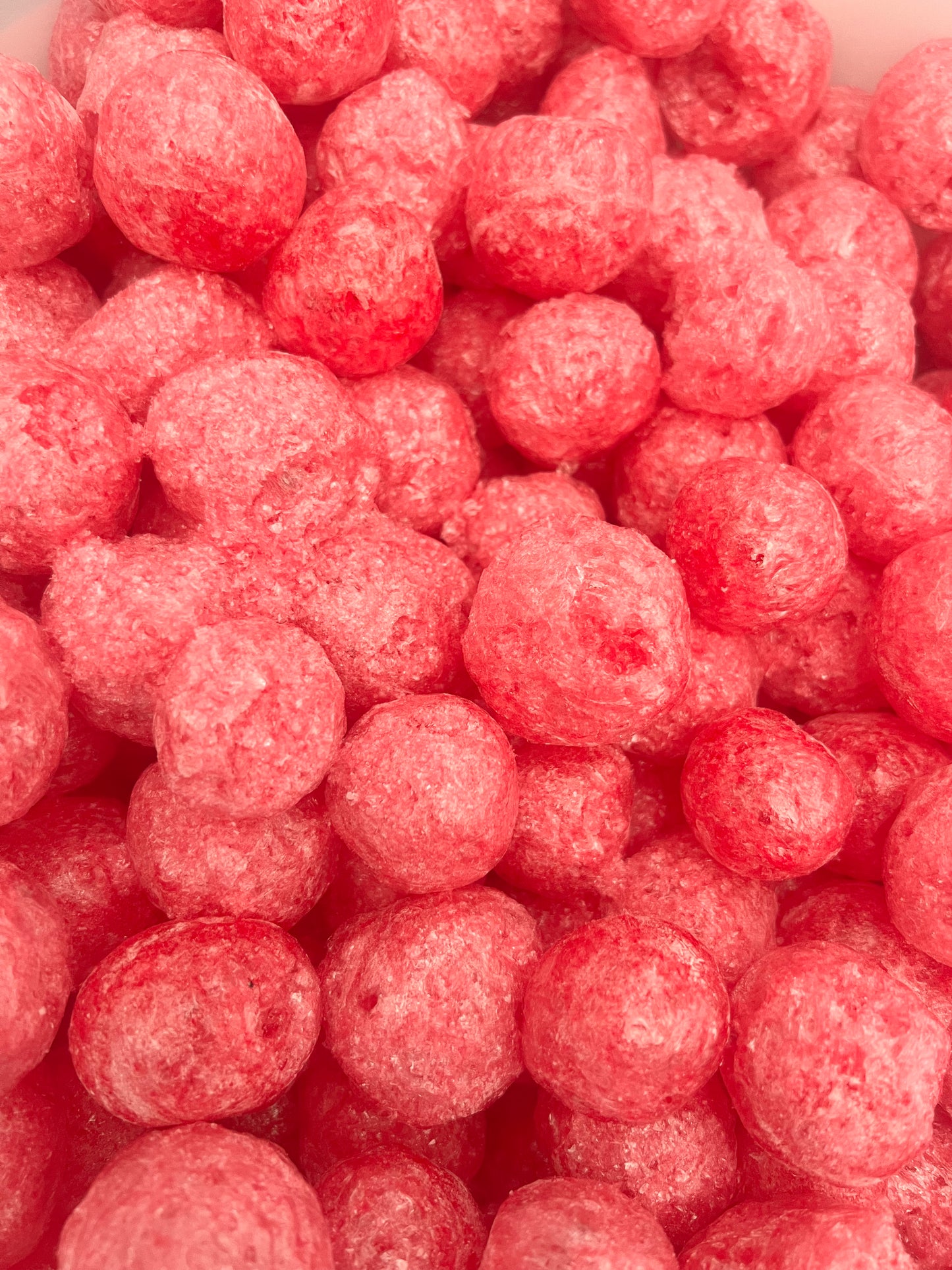 Freeze Dried Raspberry Bombs