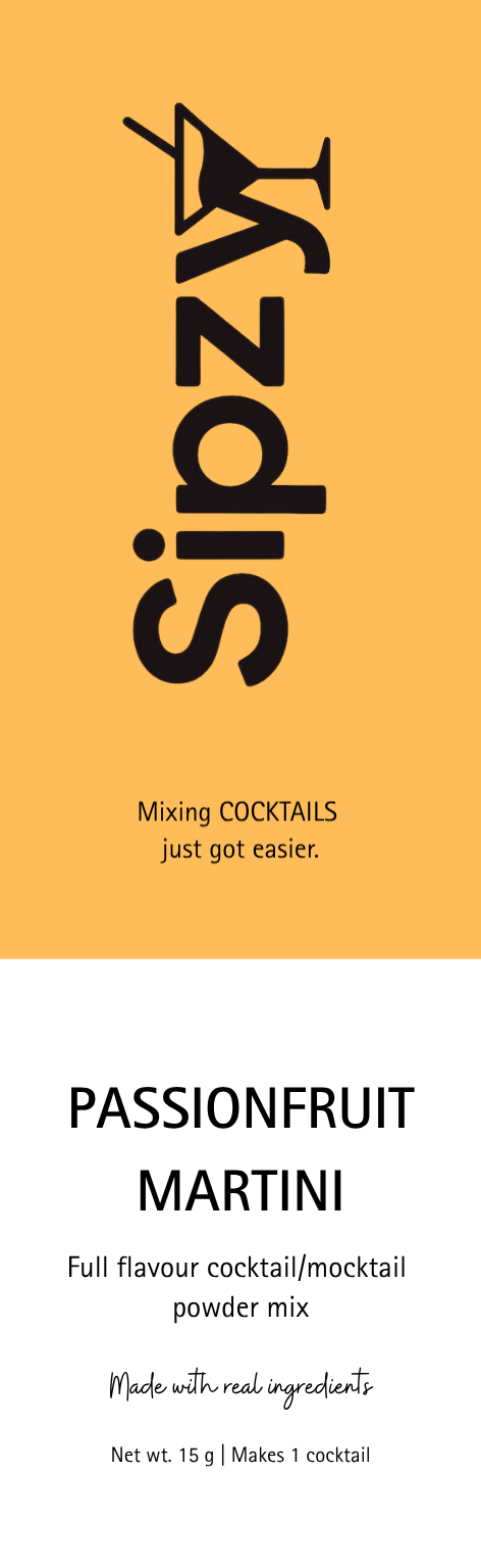 Passionfruit Martini Sipzy Cocktail Powder - 5 Serves
