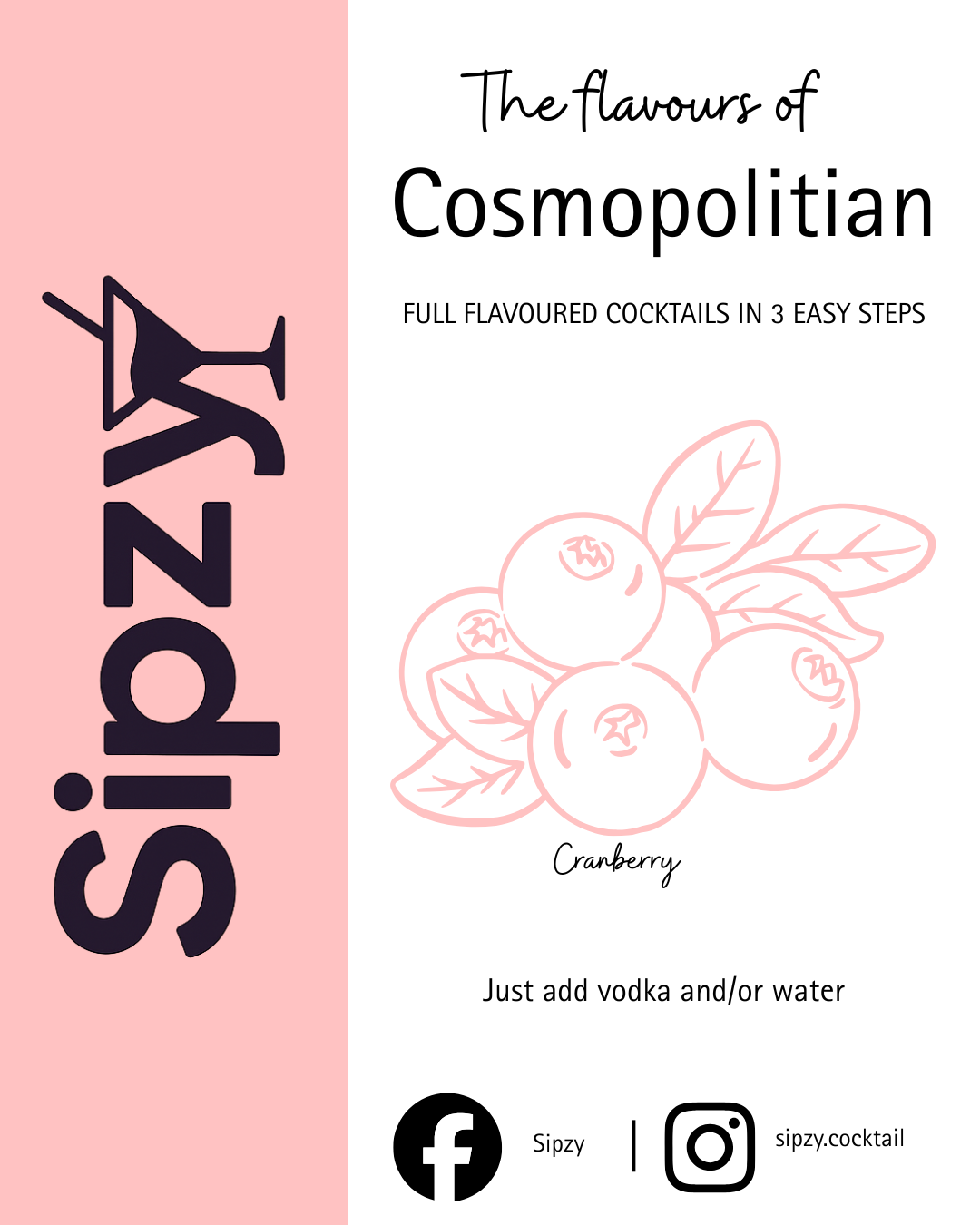 Cosmopolitan Sipzy Cocktail Powder - 5 pack